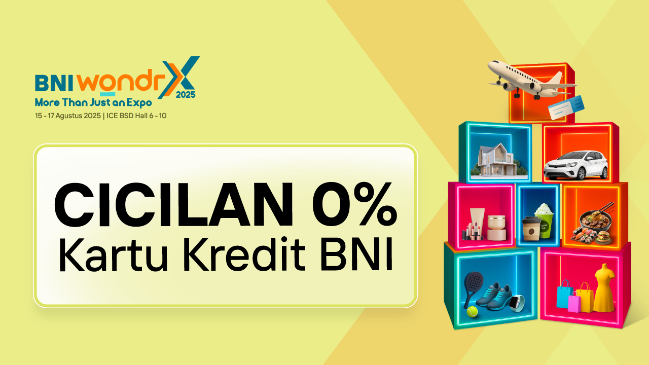 Cicilan 0% hingga 12 Bulan dengan Kartu Kredit BNI